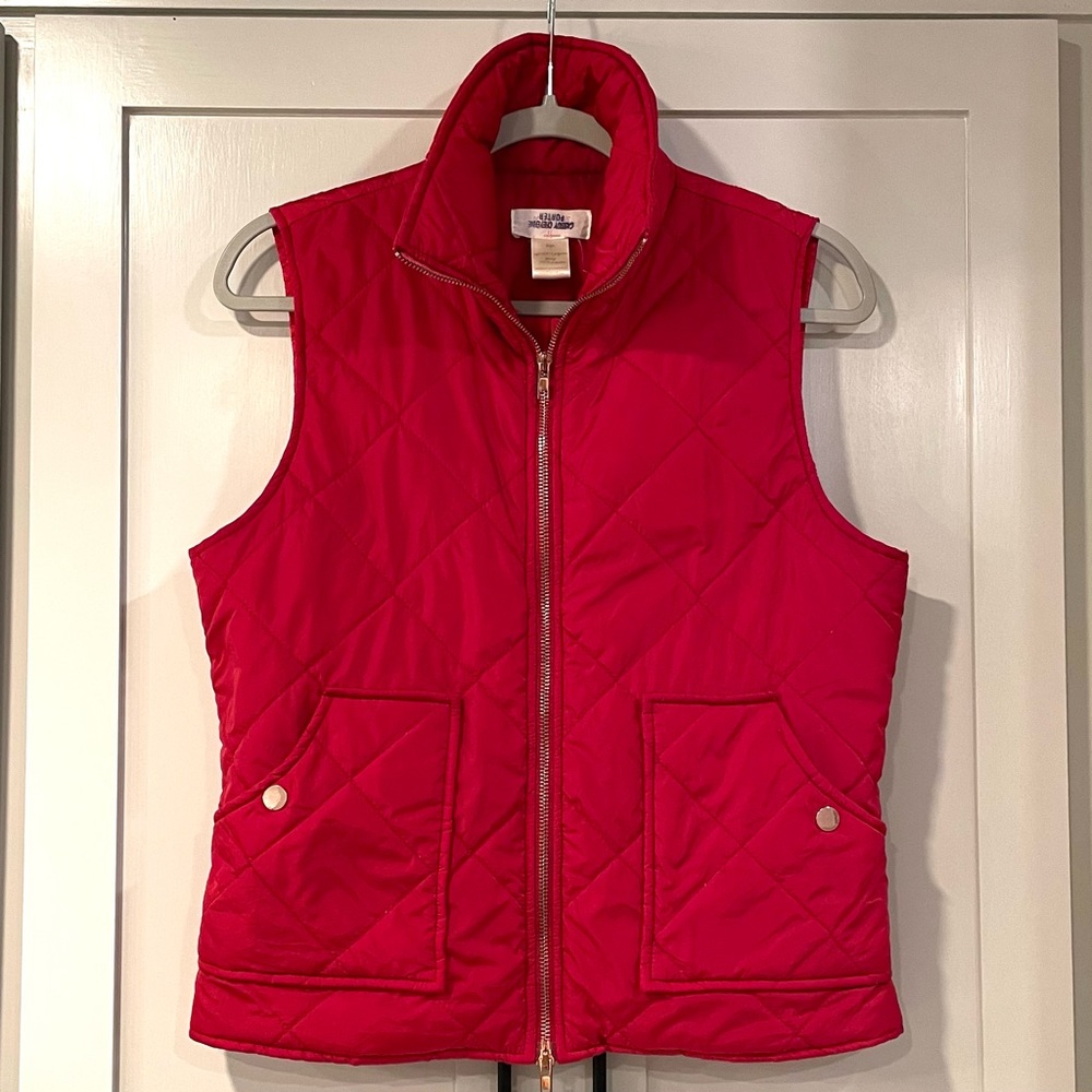 Red Quilted Vest